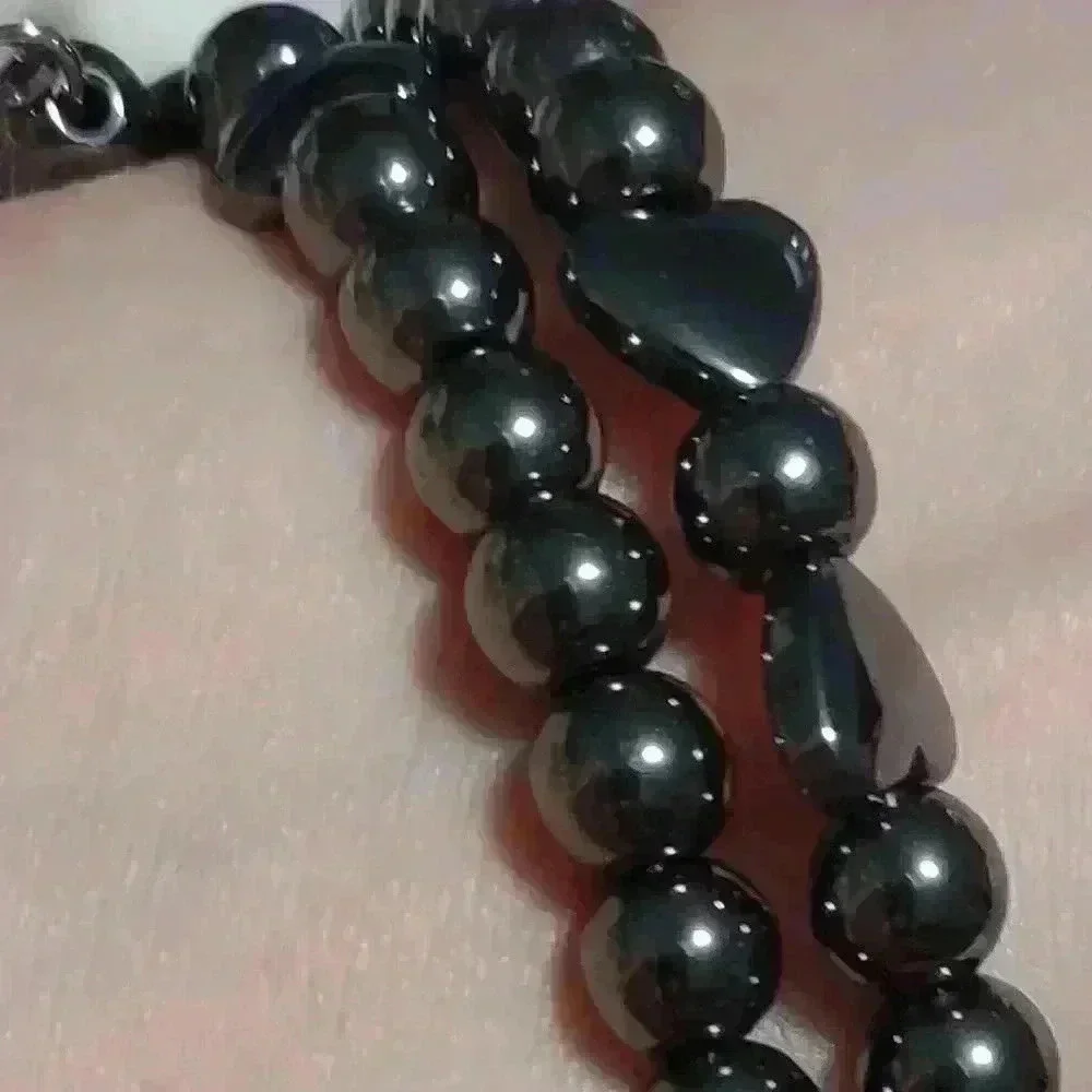 Handmade Memory Wire Hemitite & Full Chakras for Wellness. One Of A Kind!